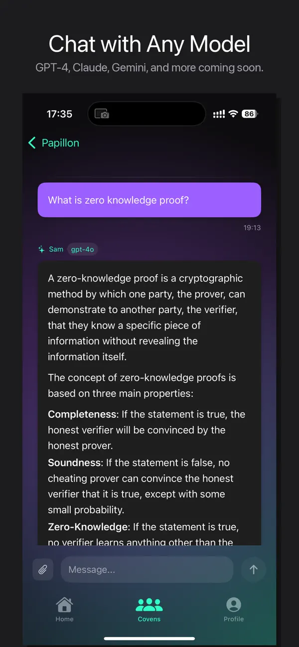 #3. AICoven (iOS) Ved: Andreea Papillon