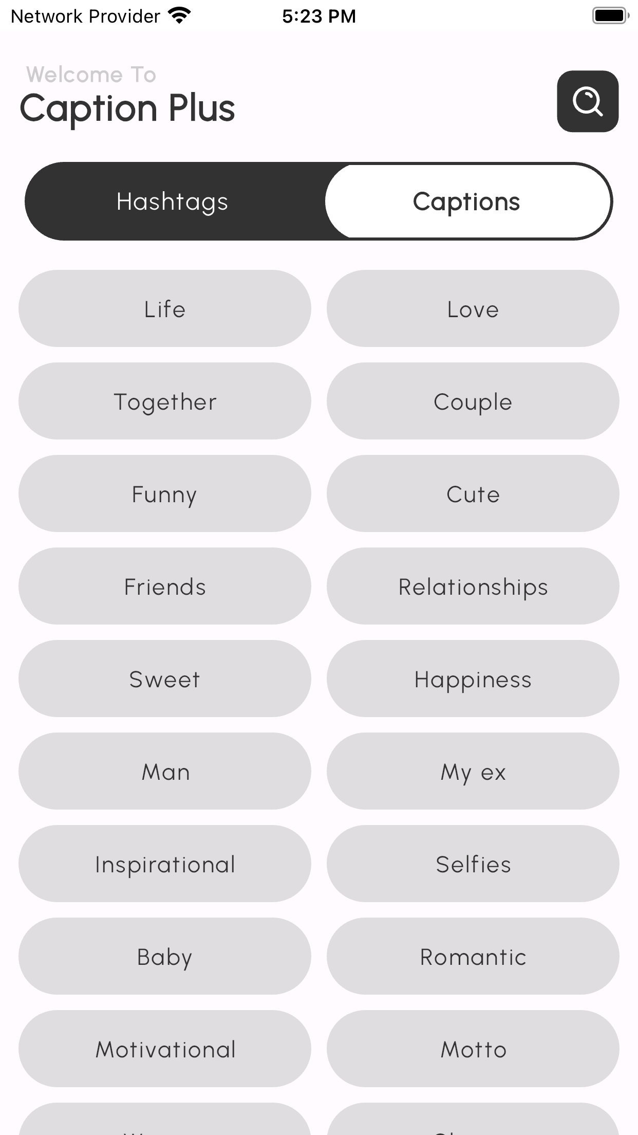 in Tags - Hashtags generator