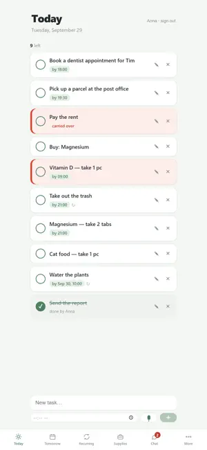 vSysteme: tasks & reminders screenshot 1