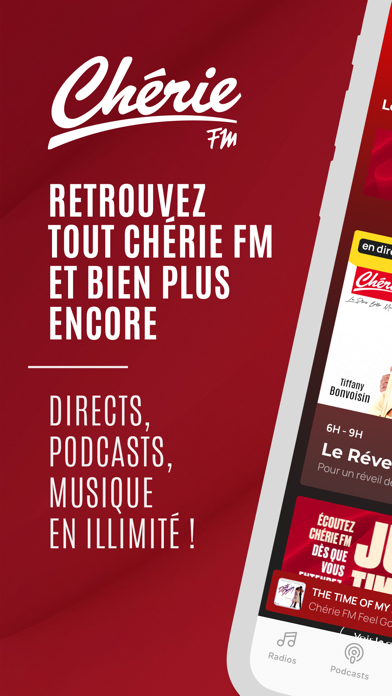 Screenshot #1 pour Chérie FM : Radios & Podcasts