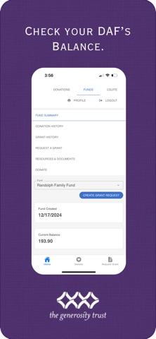 The Generosity Trust screenshot