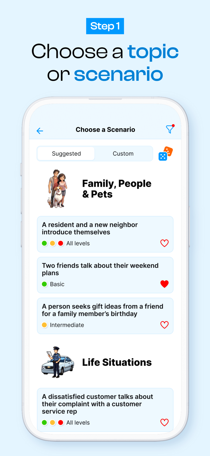 AI Language Practice - Bubblz