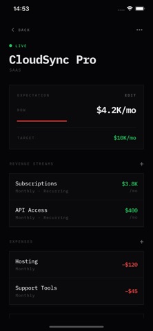 Vertex - Revenue Tracker screenshot