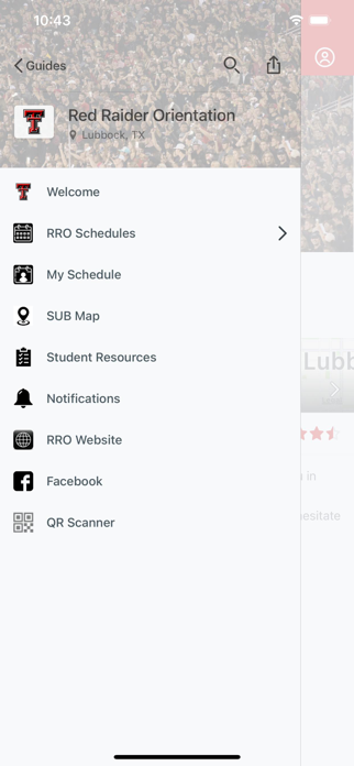 Texas Tech Events Screenshot 1 of 3