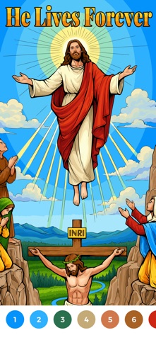 Amen Color-Bible Coloring Book iPhone screenshot