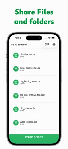 TAR GZ & XZ Extract Screenshot 4 of 4