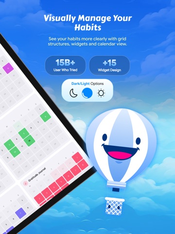 Habitloon – Easy Habit Tracker iPad screenshot
