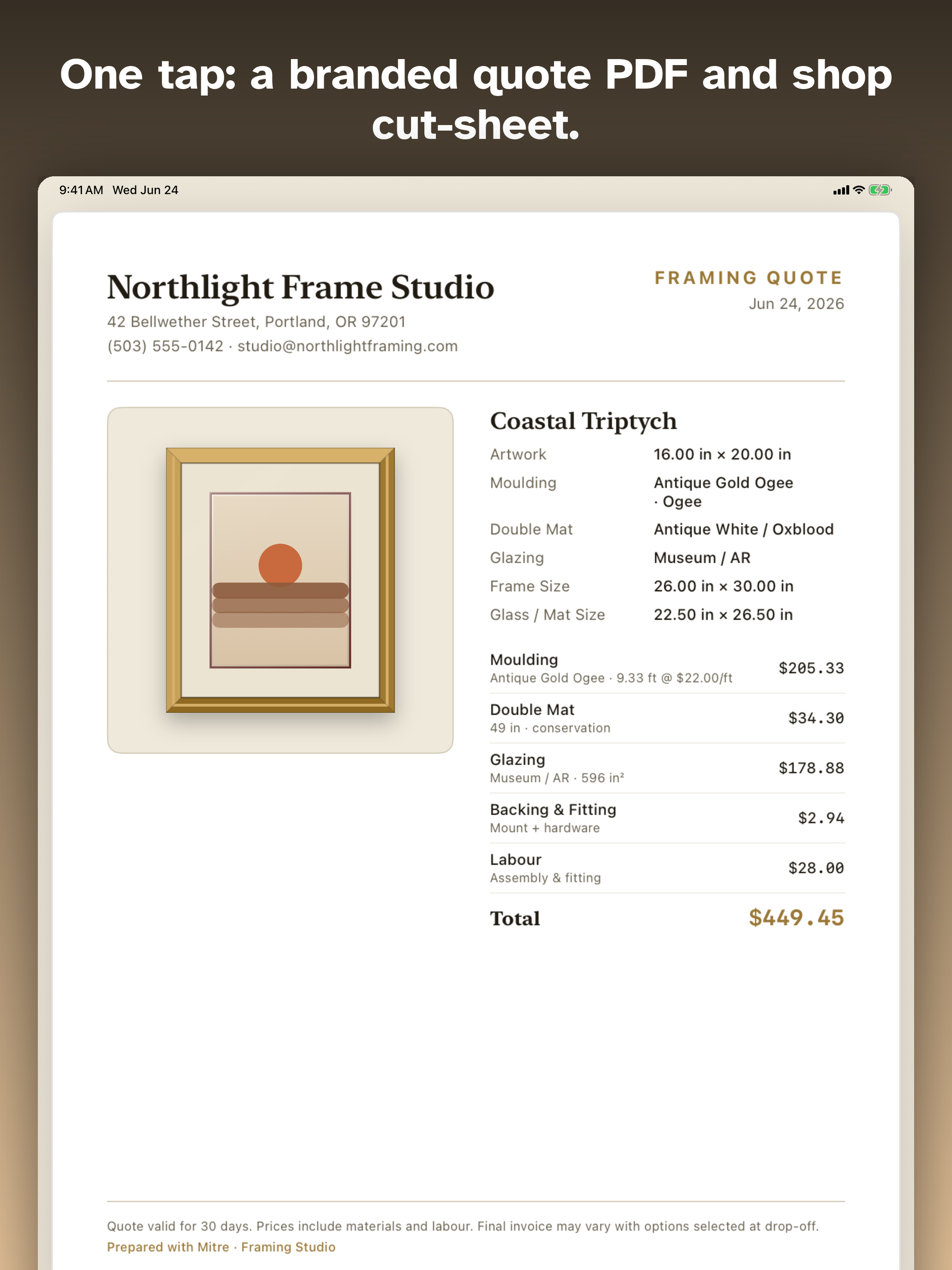 Mitre: Picture Framing Studio screenshot 13
