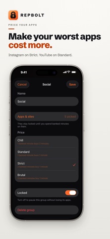 Repbolt: Push Up App Blocker screenshot 6