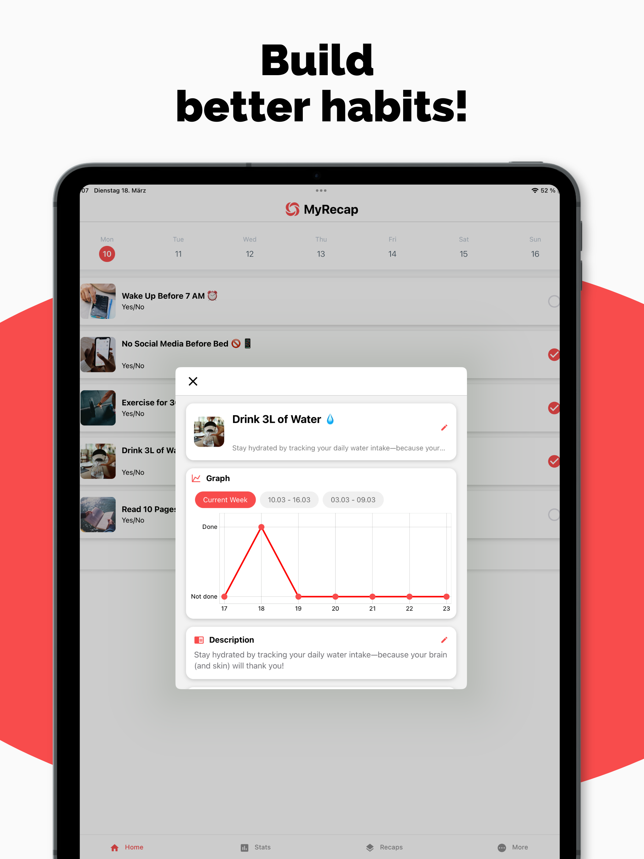 Daily habit tracker - MyRecap screenshot 6