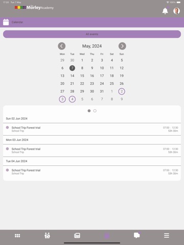 The Morley Academy iPad screenshot