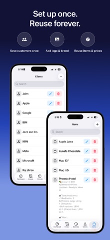Professional Invoice Maker App Store preview screenshot 4