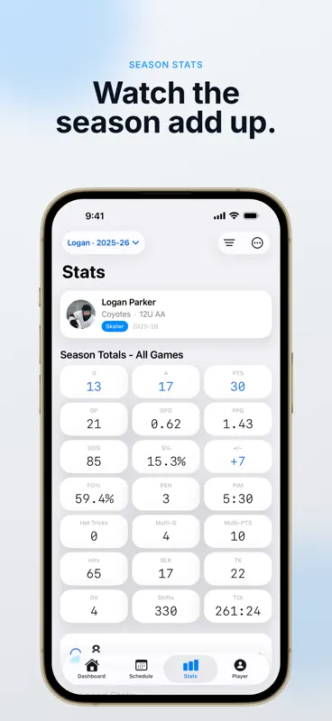 My Player Page: Hockey Stats screenshot 4 of 7