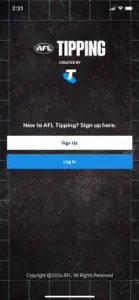 Official AFL Tipping screenshot #5 for iPhone