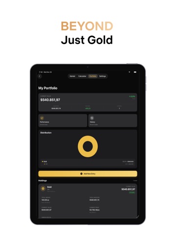 Gold Calculator: Live Tracker iPad screenshot