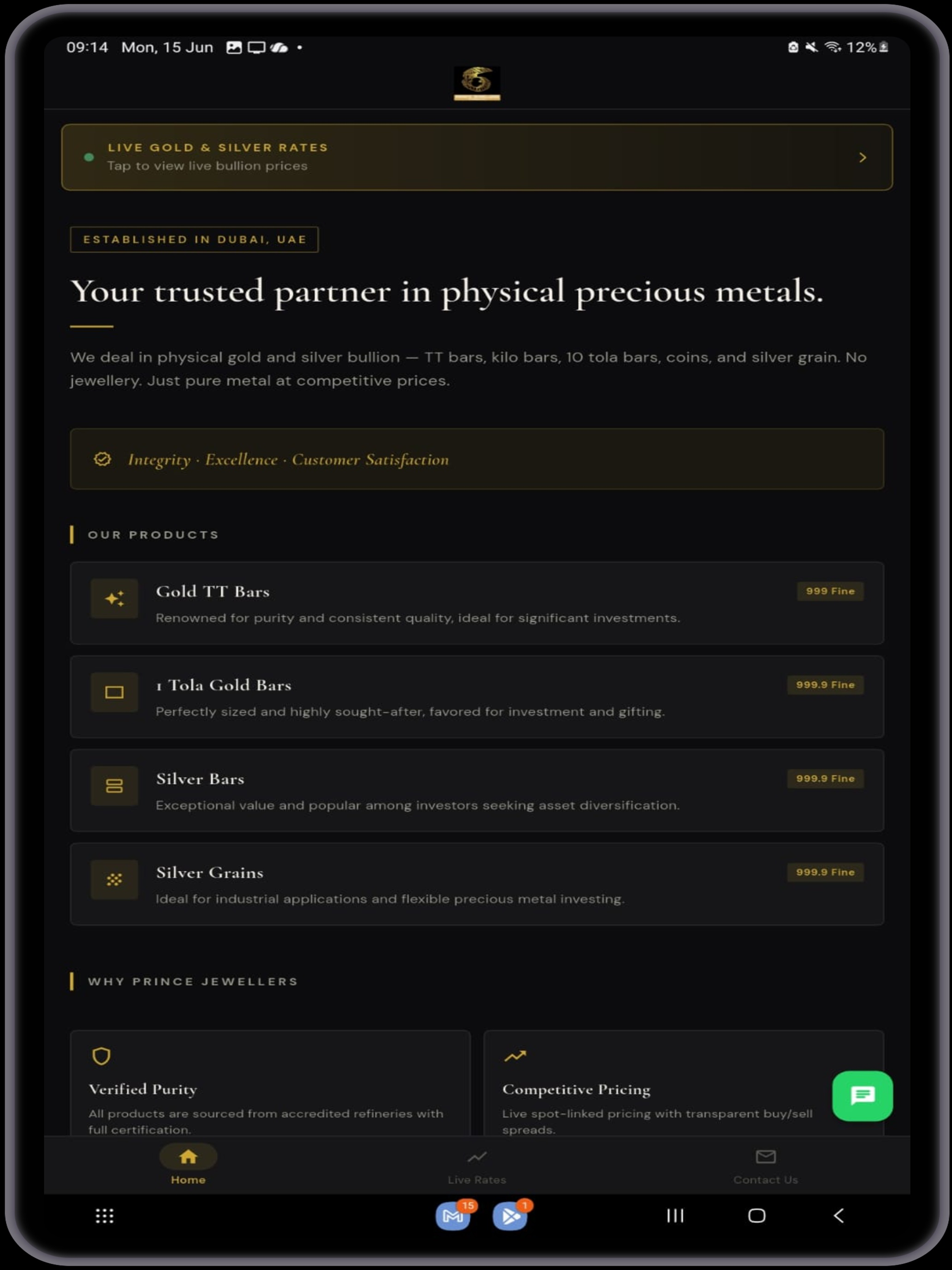 Prince Jewellers LLC screenshot 6