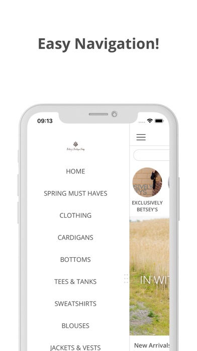 Betsey's Boutique Shop Screenshot