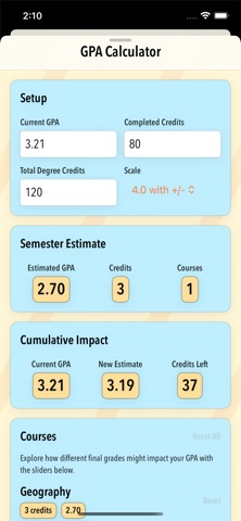 Semester Stuff iPhone screenshot
