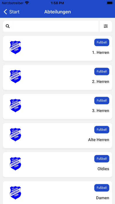 SC Preussen 06 Lengerich e.V. Screenshot