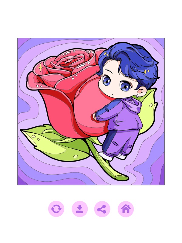 Chibi Idol Coloring by Number screenshot 12