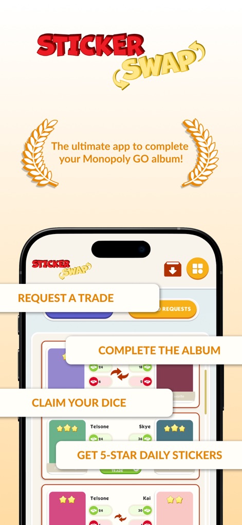 Sticker Swap: Ultimate GO! - App de Juegos | MWM