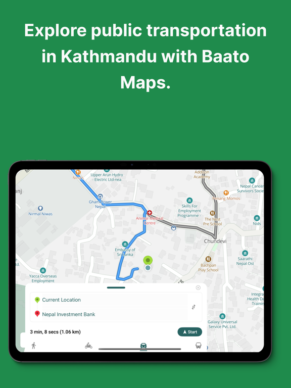Baato Maps iPad screenshot 5 - Navigation app