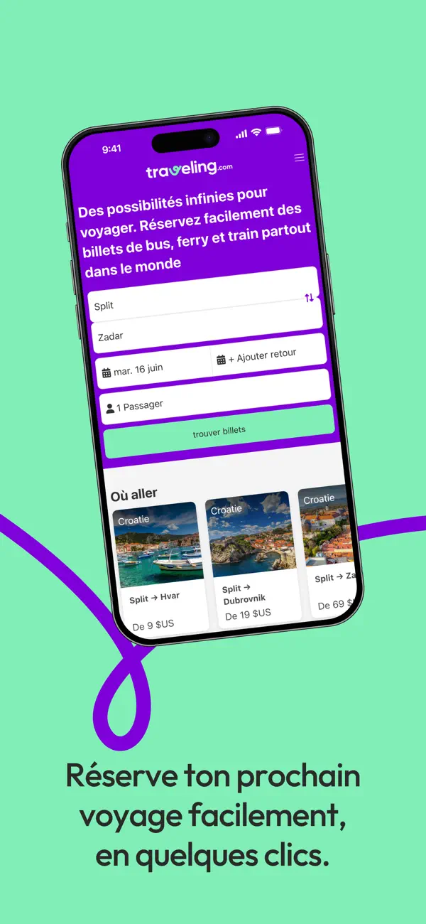 Screenshot #2 pour Traveling.com Bus et Ferry