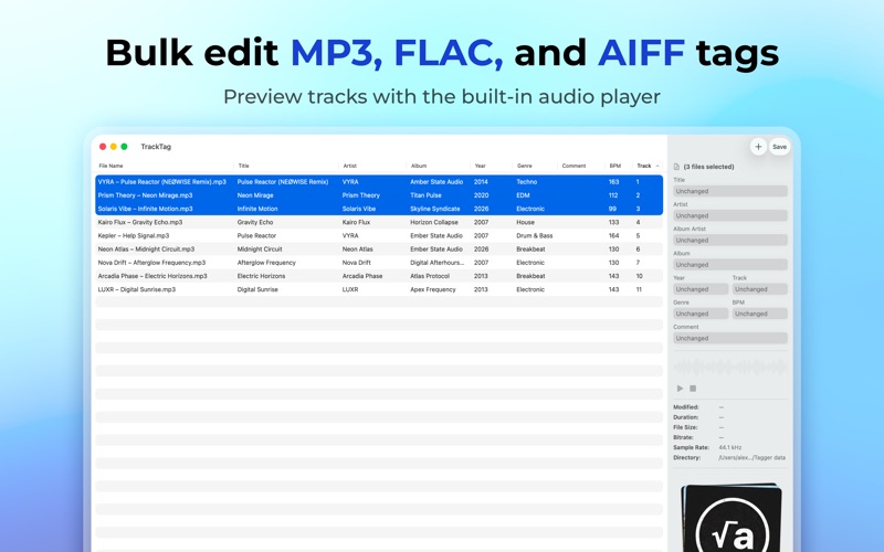 TrackTag screenshot