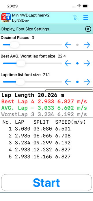 Mini4WDLaptimerV2 byNSDev Screenshot 4 of 7