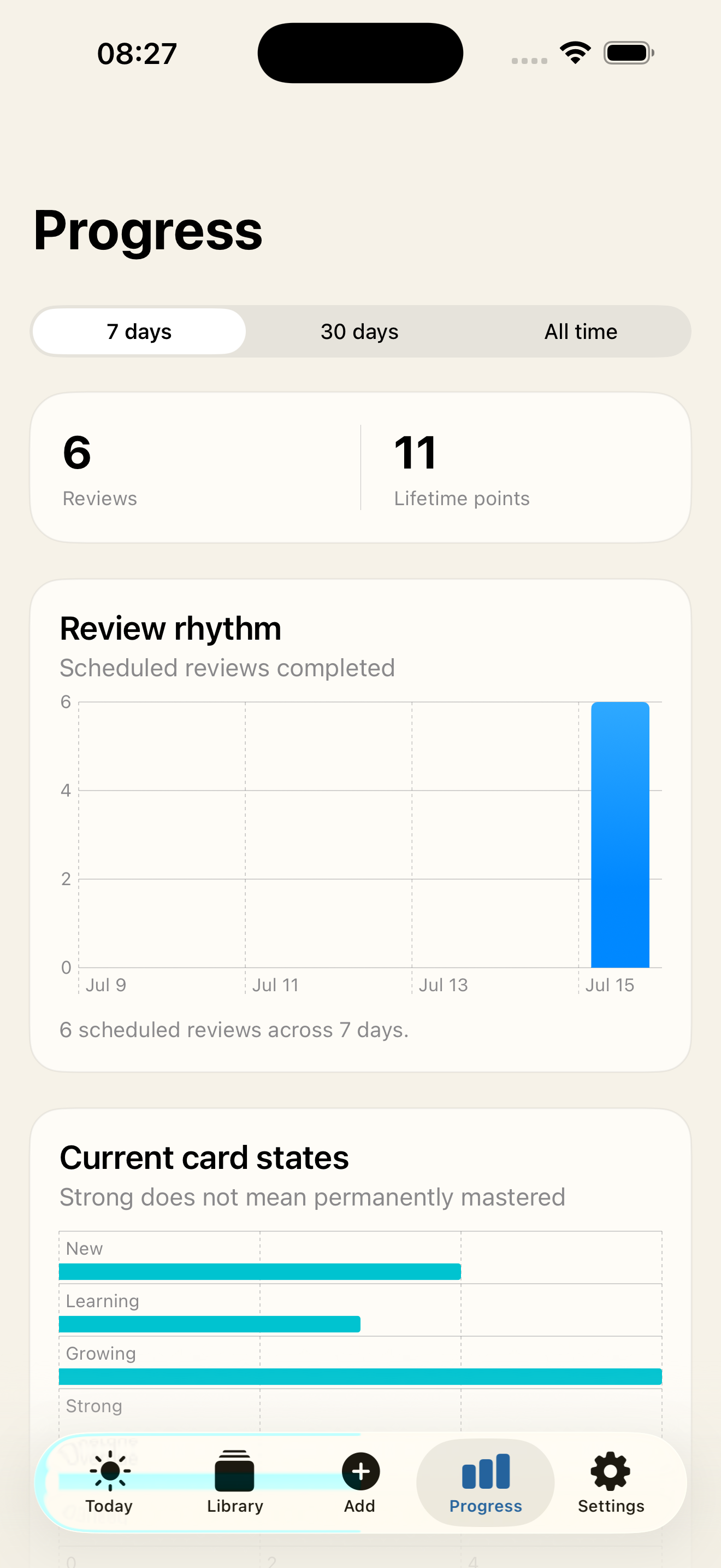 Quiet Recall: Flashcards screenshot 5