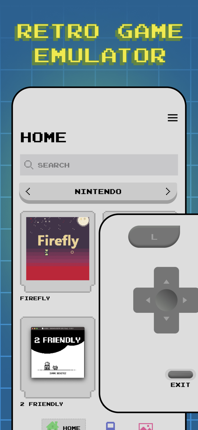 Retro game emulator - GBA, DS