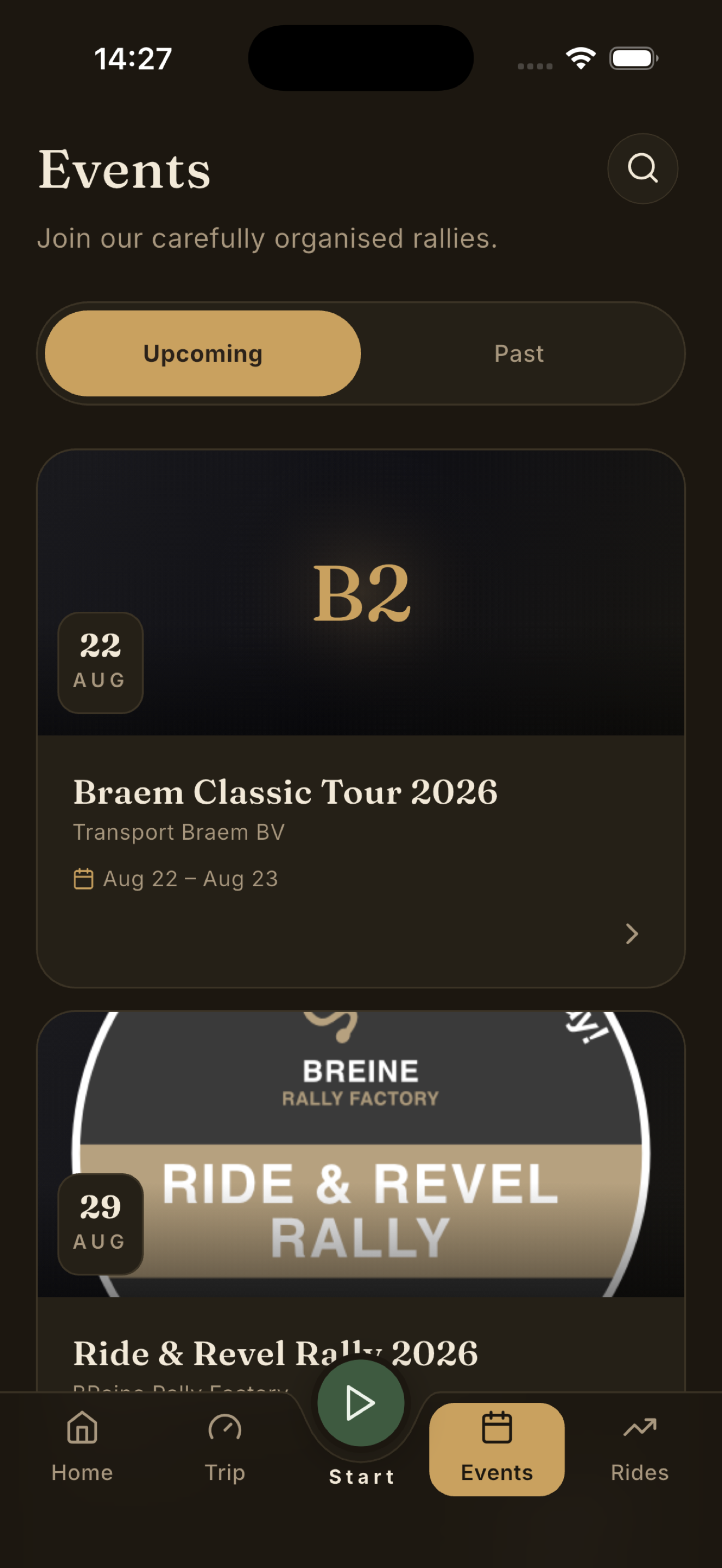 BReine Rally App screenshot 2