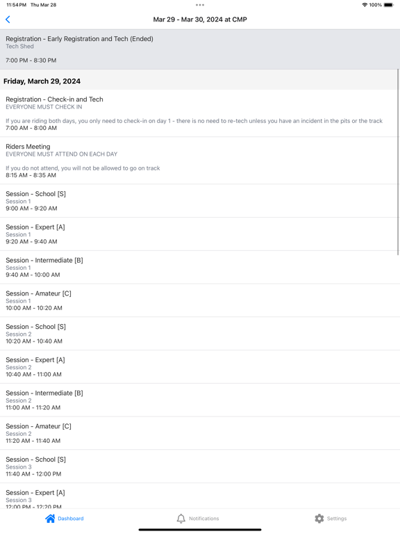 My Track Day iPad screenshot 2 - Sports app