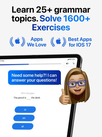 Grammo - Learn English Grammar iPad screenshot