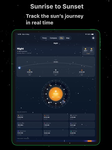 Sunset Predictions: Solara iPad screenshot