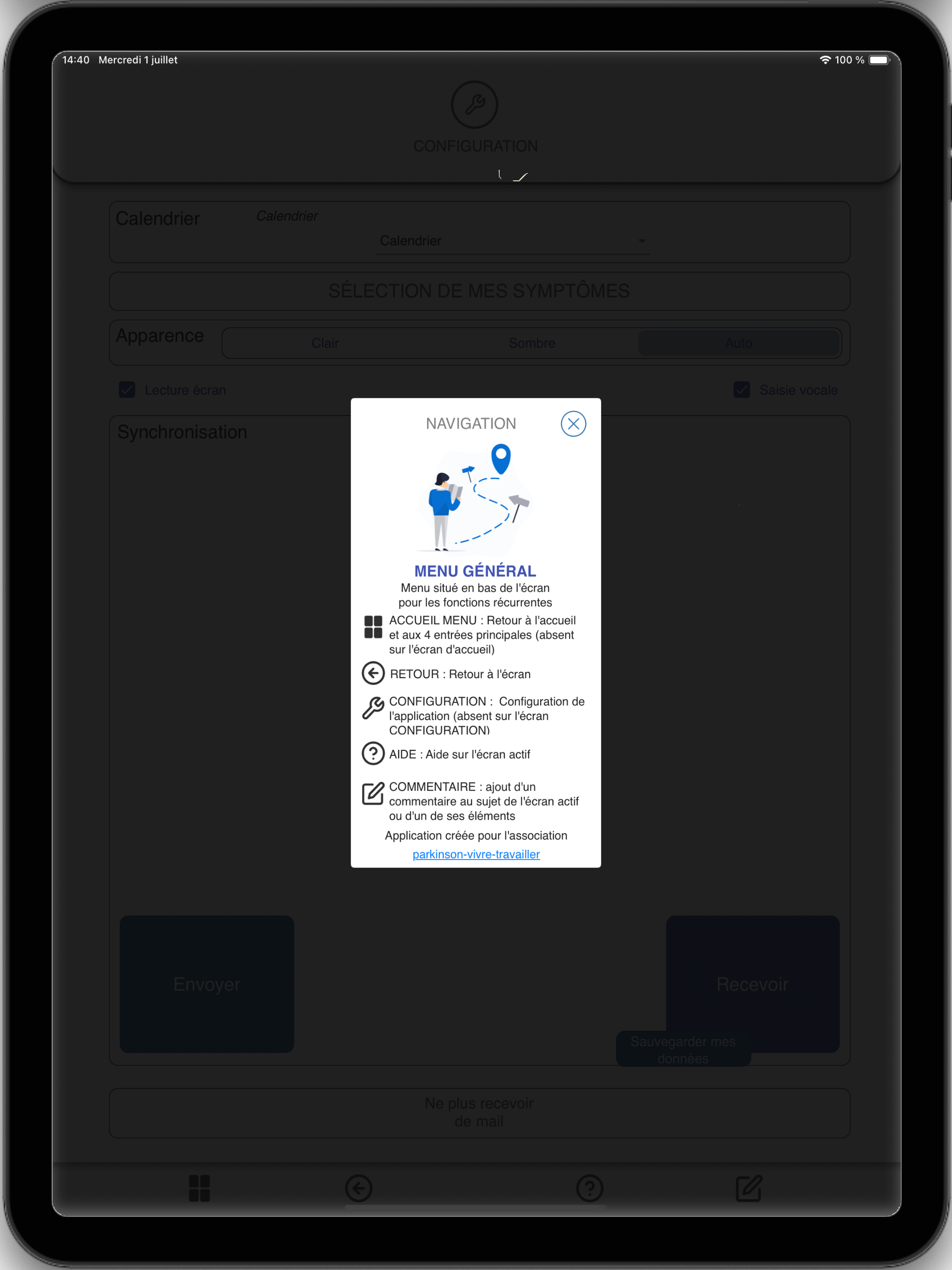 PARKINSON App screenshot 9