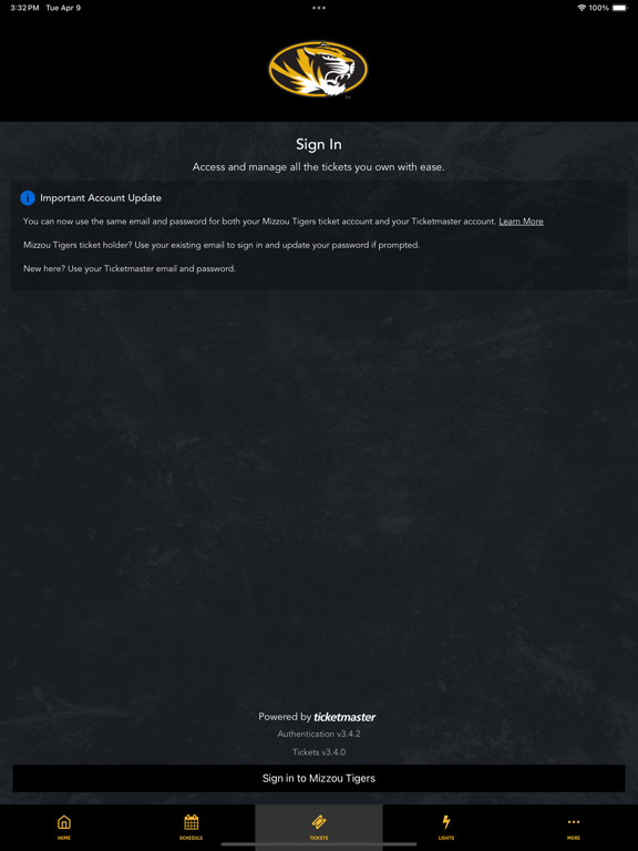 Mizzou Tigers iPad screenshot 2 - Sports app