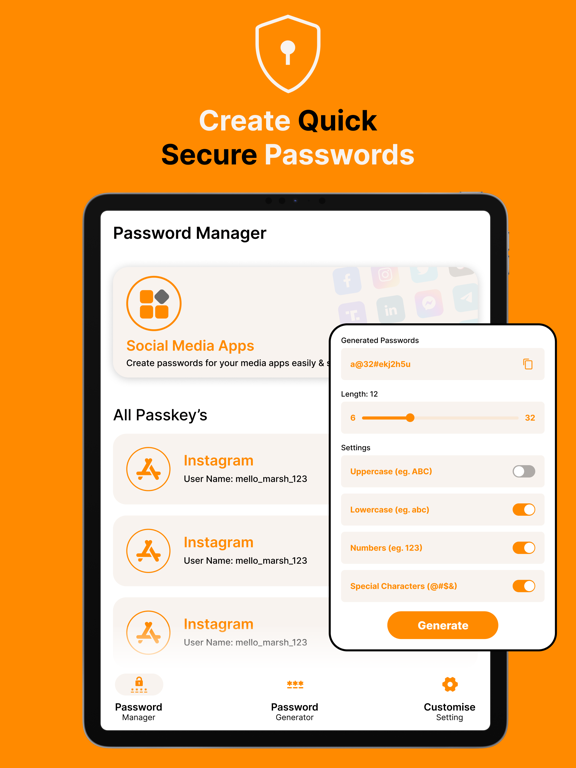 Password Manager & Generator