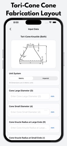 Fabrication Layout iPhone screenshot