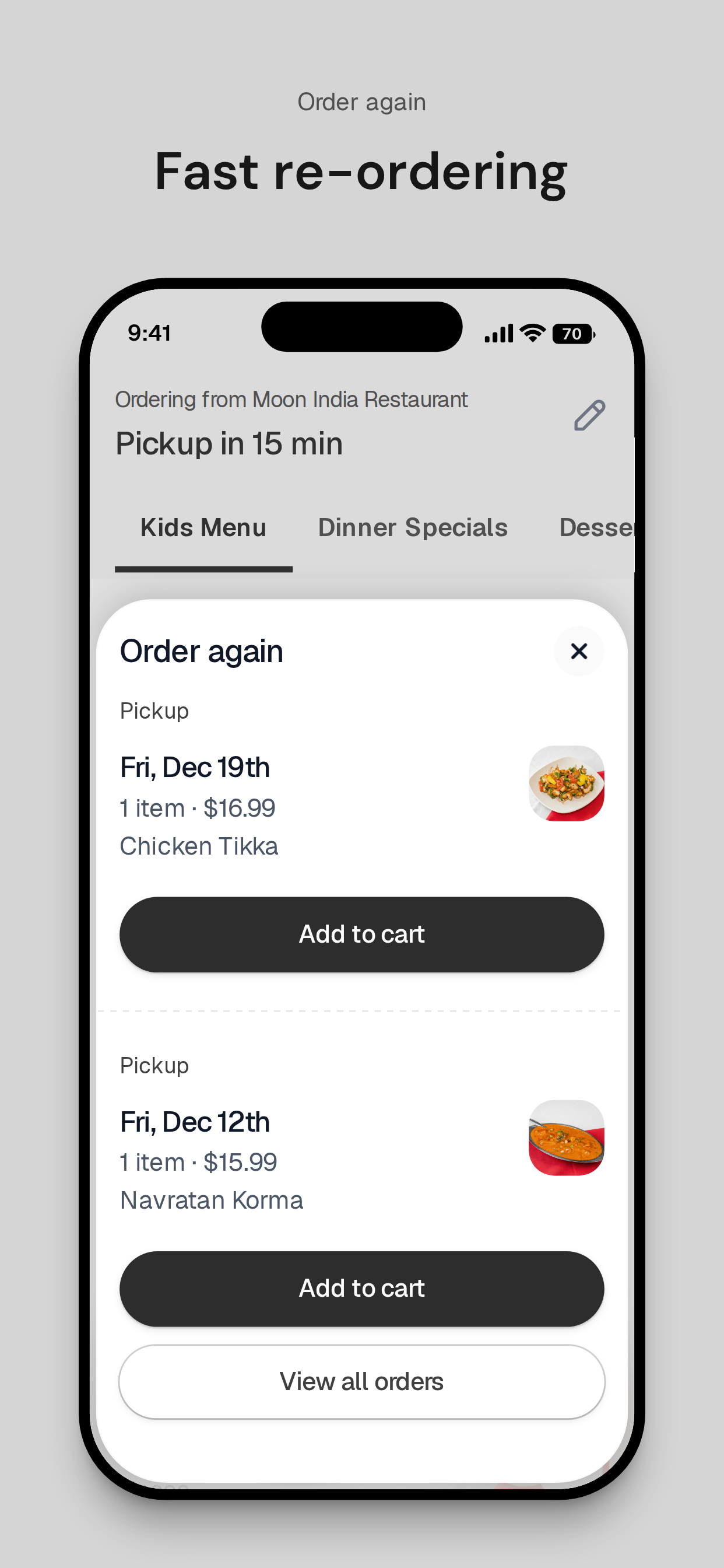 Moon India Restaurant screenshot 4