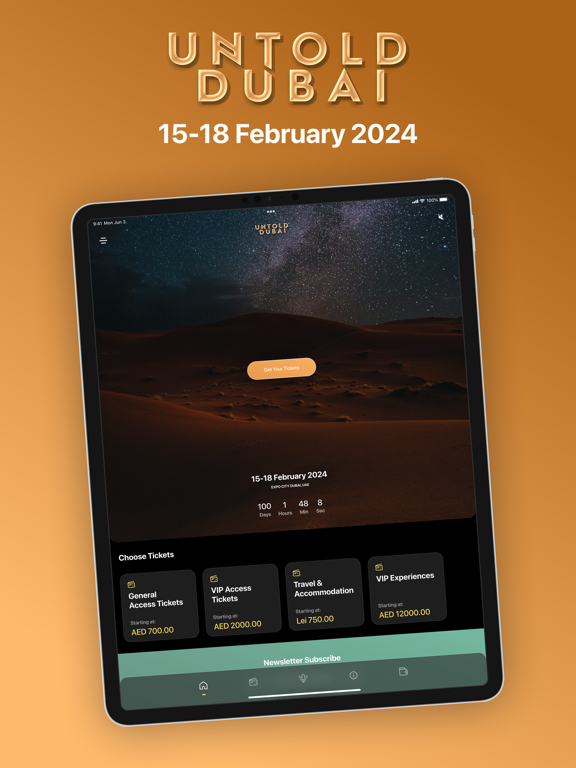 Untold Dubai iPad screenshot 1 - Music app