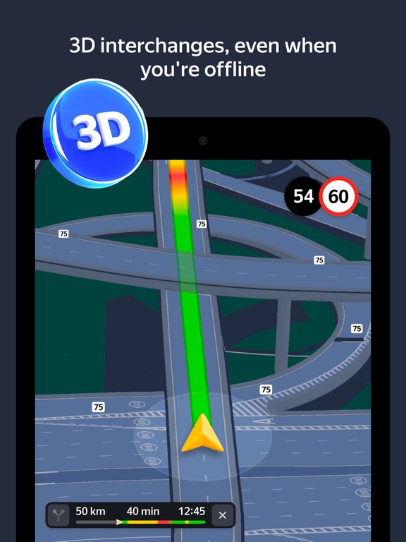 Screenshot #4 pour Yandex Navi – navigation, maps