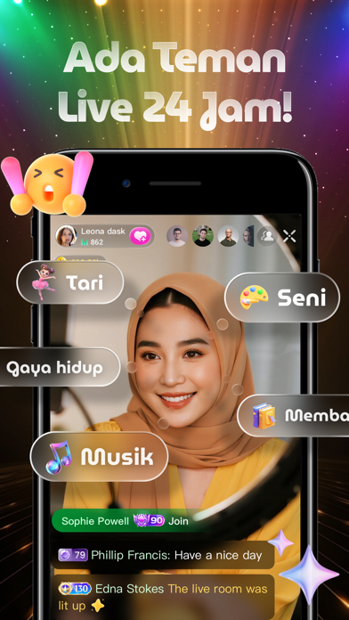Seru Live-Go Live Streaming iPhone screenshot 1 - Social Networking app