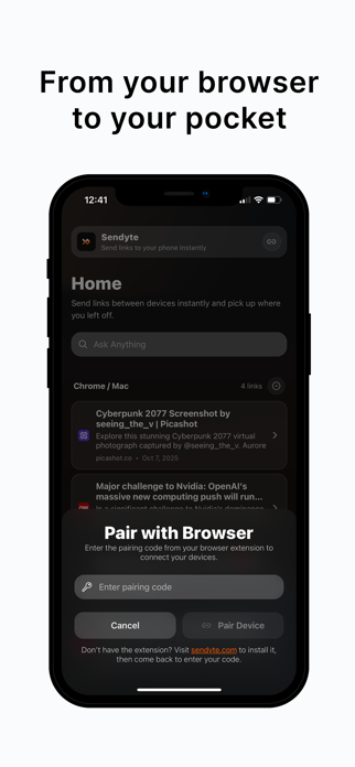 Sendyte: Send links everywhere Screenshot 3 of 4