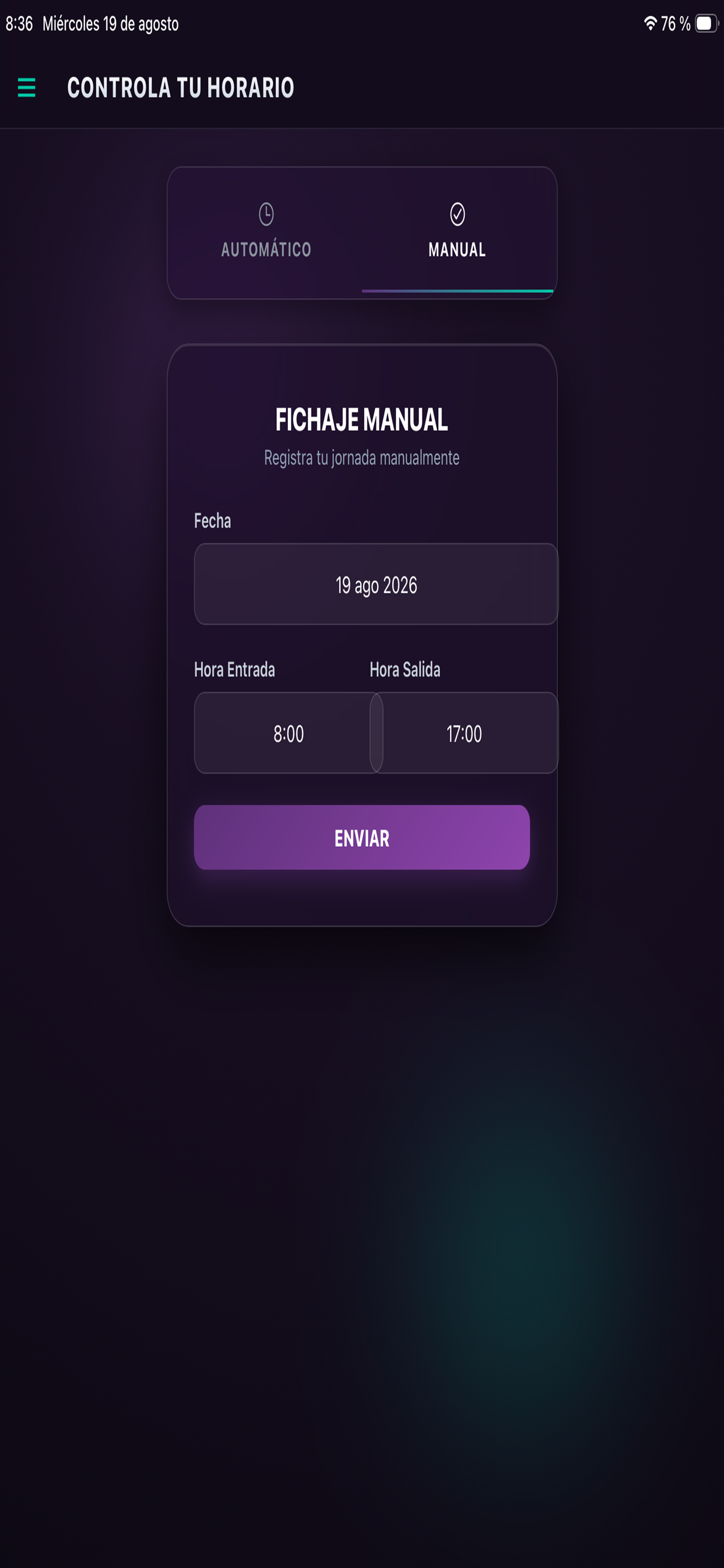 Controla tu horario screenshot 3
