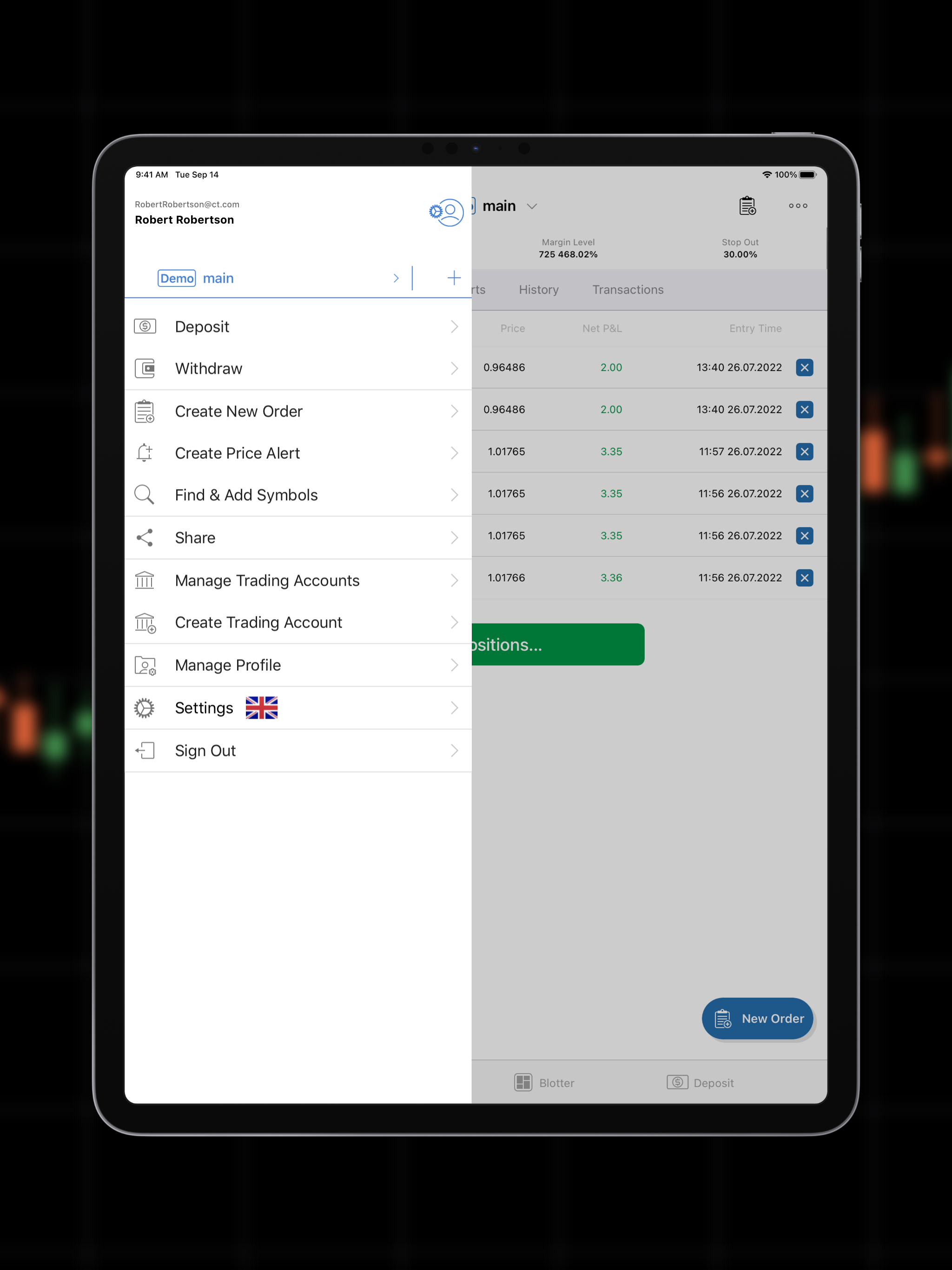 Connext cTrader screenshot 12