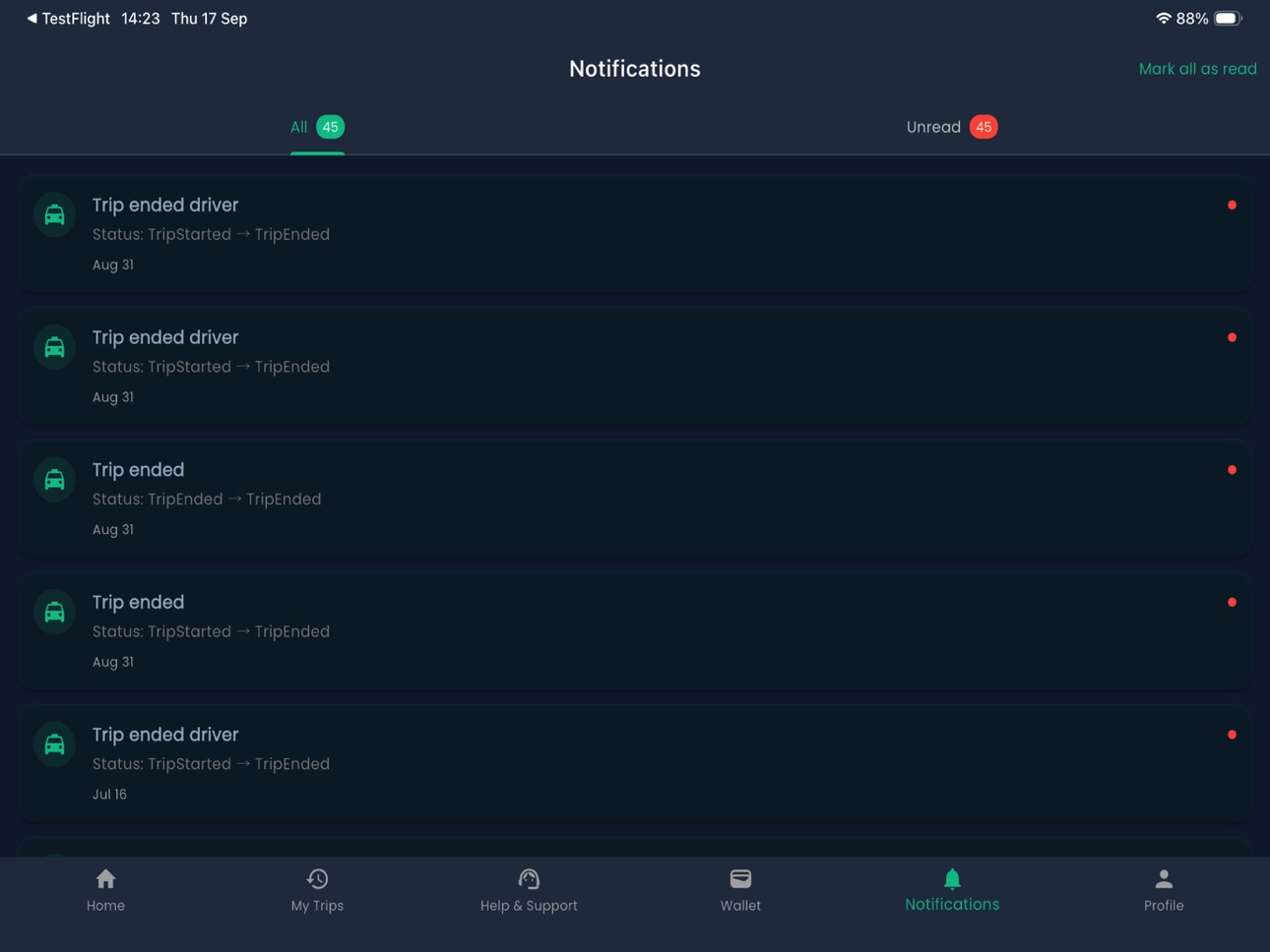 Screenshot 5 of CabClick Rider