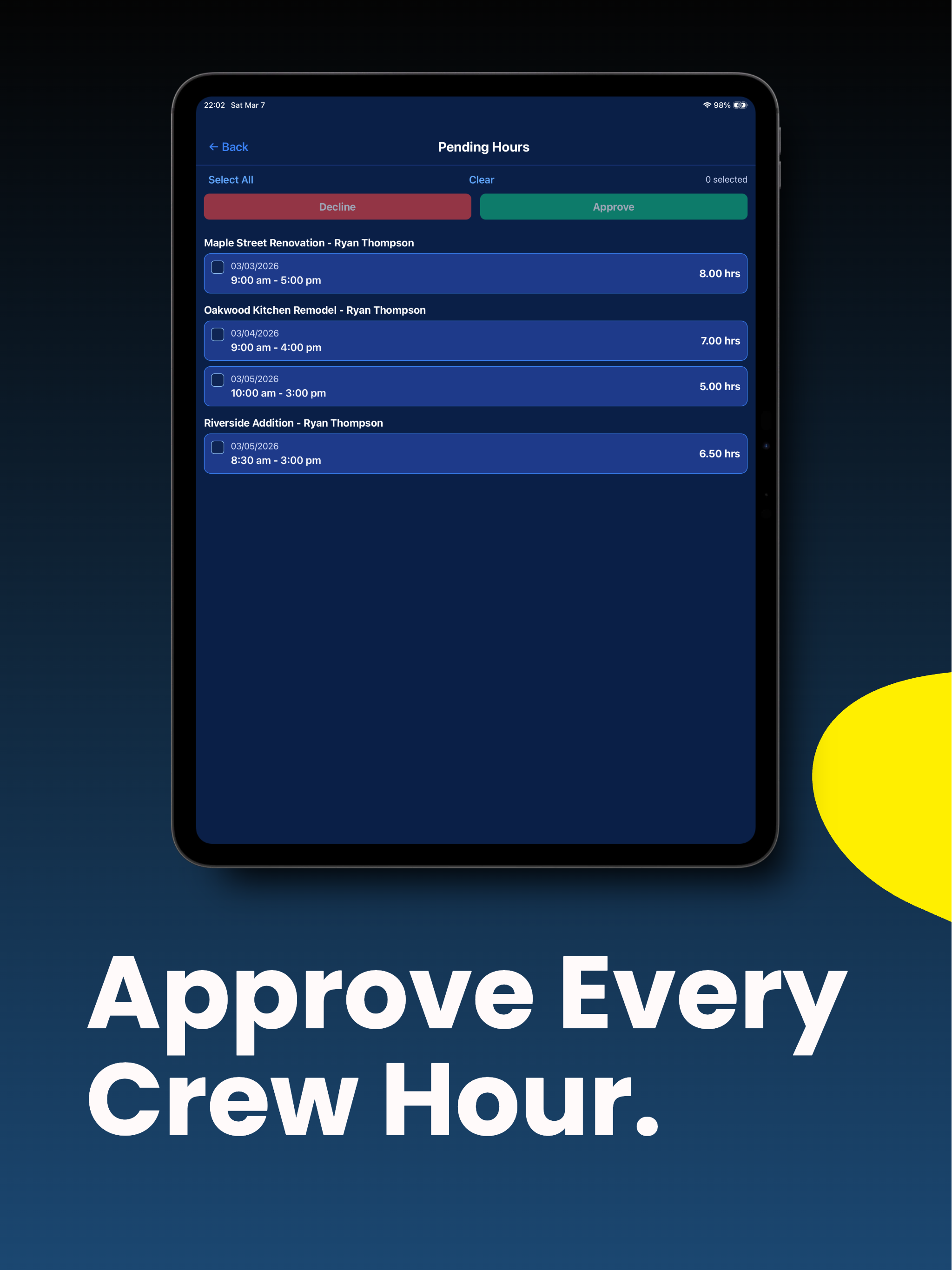 AxionBuild: Contractor Manager screenshot 14