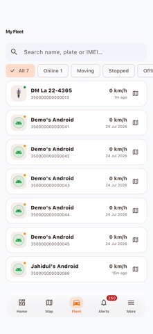 MobiTrack24: GPS Tracker iPhone screenshot