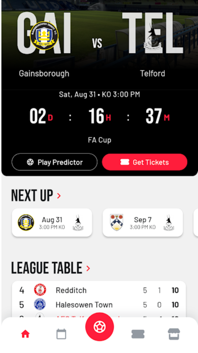 AFC Telford United - The App Screenshot
